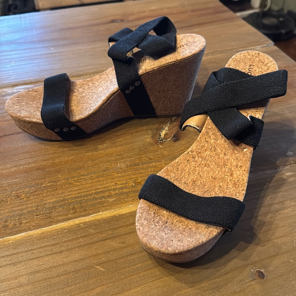 Lucky Brand platform wedges